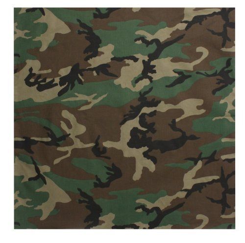 Bandana-Woodland Camouflage